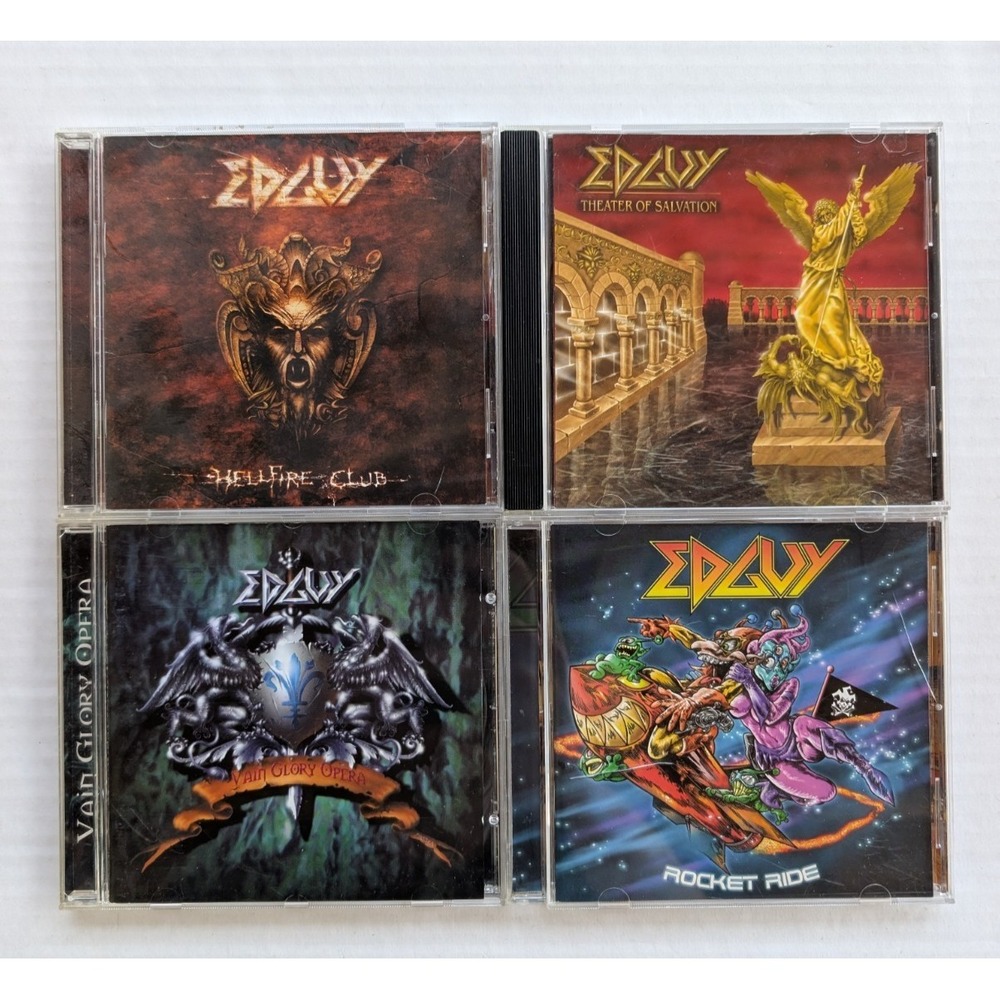 Edguy CD Lot Hellfire Club Rocket Ride Vain Glory Opera Theater of Salvation